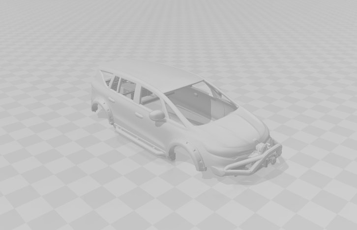 Renault espace 3D 打印模型 .c4d .max .obj .3ds .fbx .stl .blend 
