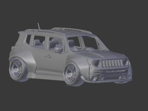 Jeep renegade 3D-printmodel