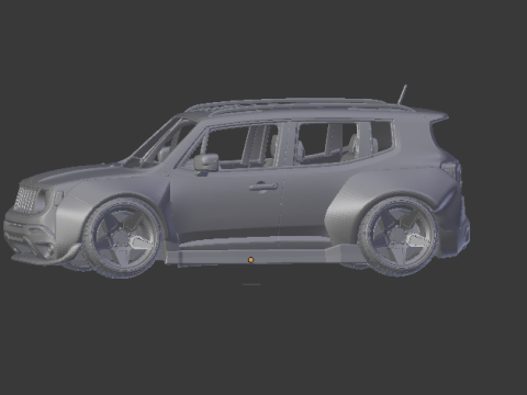 Jeep renegade 3D-printmodel