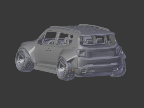 Jeep renegade 3D-printmodel