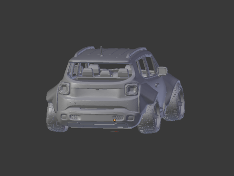Jeep renegade 3D-printmodel