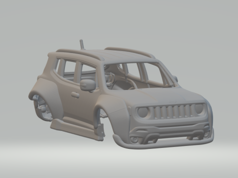 Jeep renegade Modèles 3D en vedette