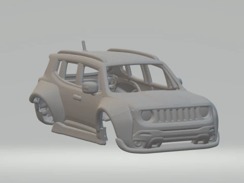 Jeep renegade 3D Print Model