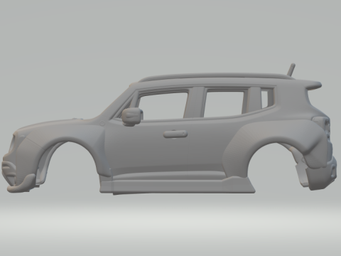 Jeep renegade 3Dプリントモデル