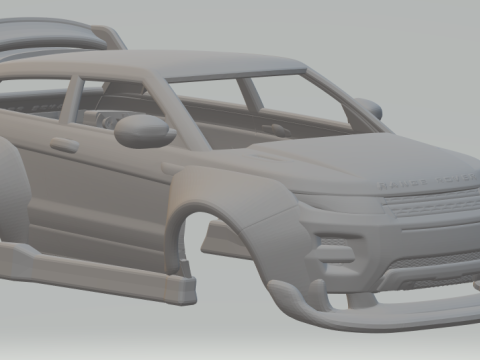 Land rover evoque race 3Dプリントモデル