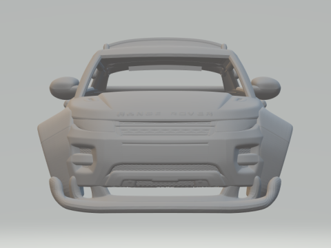 Land rover evoque race 3Dプリントモデル