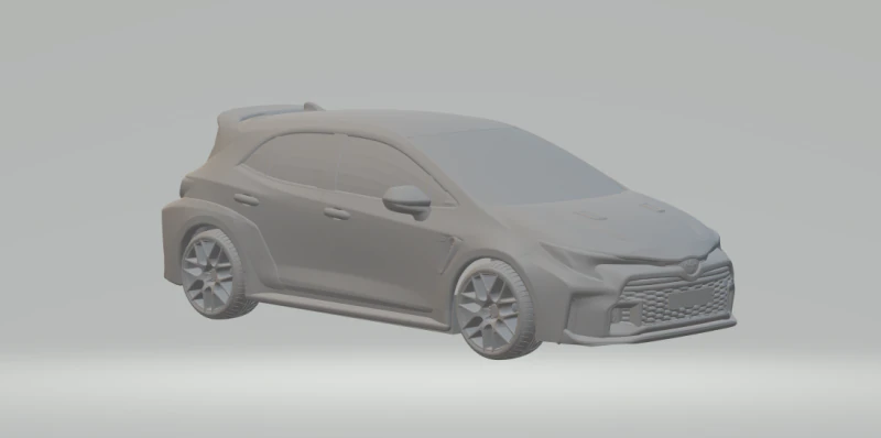 Toyota corolla gr 3D Print Model .c4d .max .obj .3ds .fbx .stl .blend 