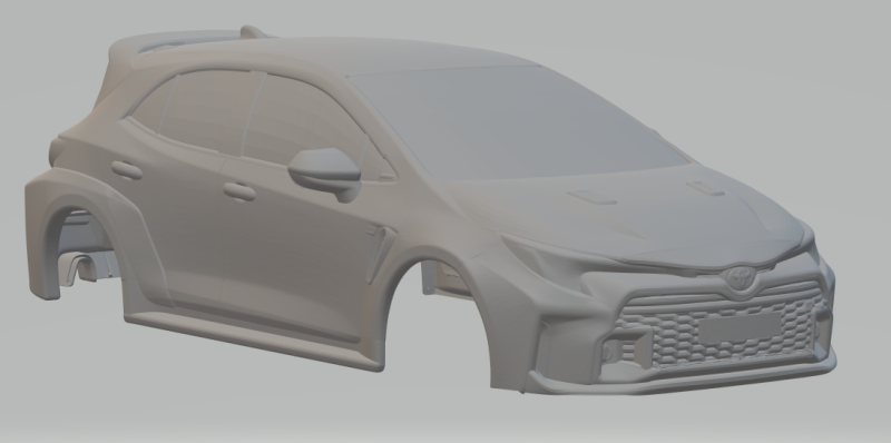 Toyota corolla gr closed Modèles 3D en vedette .c4d .max .obj .3ds .fbx .stl .blend