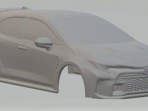 Toyota corolla gr kapandı 3D Baskı Modeli