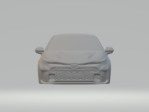 Toyota corolla gr closed Modèles 3D en vedette