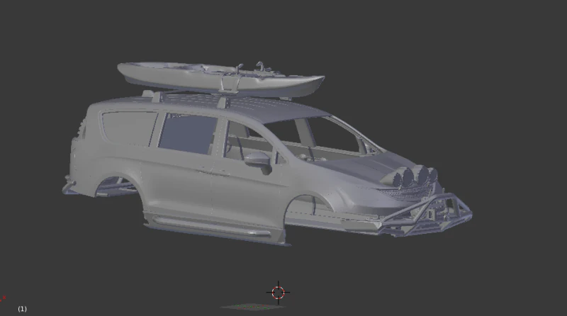 Chrysler Voyager 3D Print Model .c4d .max .obj .3ds .fbx .stl .blend 