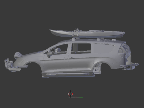 Chrysler Voyager 3D 프린트 모델