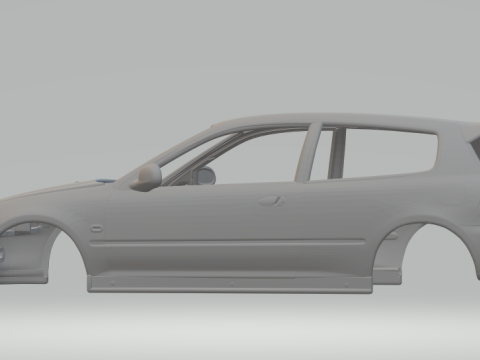 Honda civic hatch 3D-printmodel