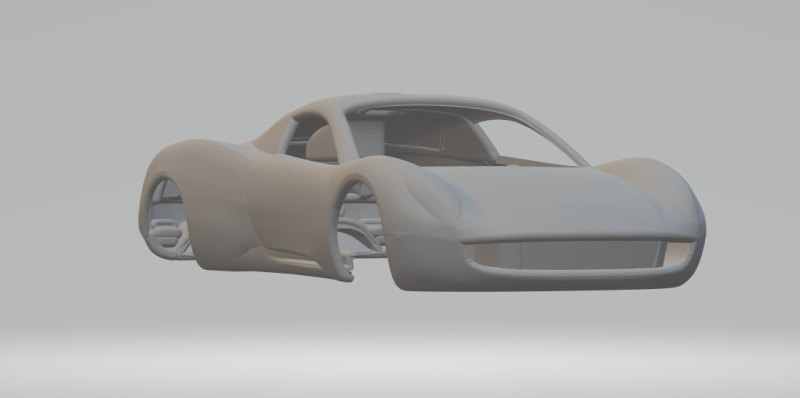 Gordon Murray T33 Model do druku 3D .c4d .max .obj .3ds .fbx .stl .blend