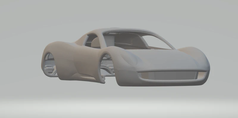 Gordon Murray T33 3D Print Model .c4d .max .obj .3ds .fbx .stl .blend 