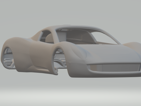 Gordon Murray T33 3D प्रिंट मॉडल