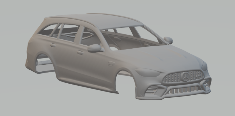 Mercedes benz class c 3D Baskı Modeli .c4d .max .obj .3ds .fbx .stl .blend