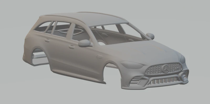 Mercedes benz class c 3D Print Model .c4d .max .obj .3ds .fbx .stl .blend