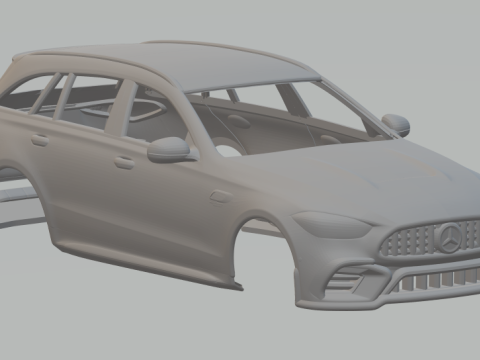 Mercedes benz class c 3D Print Model