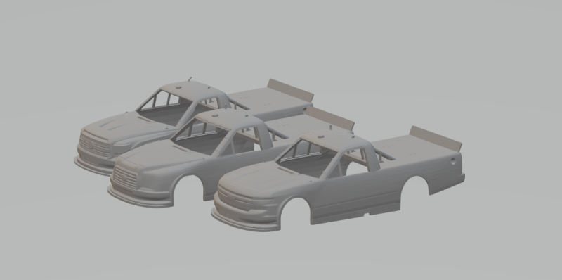 Pack nascar truck Modello di stampa 3D .c4d .max .obj .3ds .fbx .stl .blend