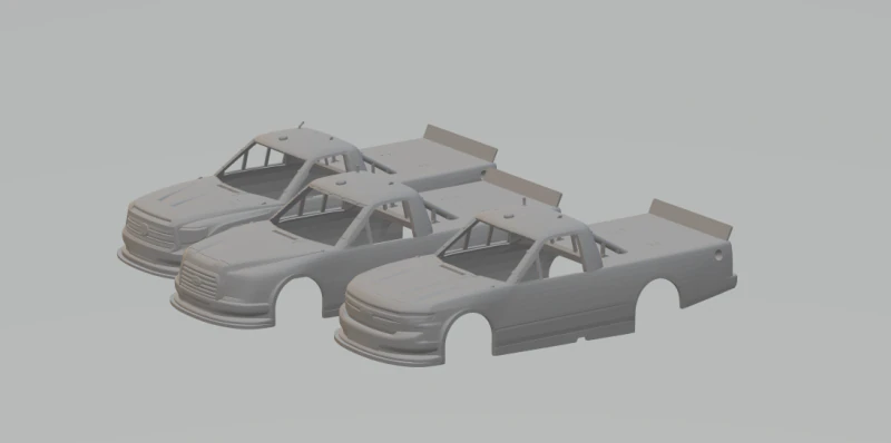 Pack nascar truck 3D Print Model .c4d .max .obj .3ds .fbx .stl .blend 