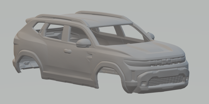 Dacia duster Model Cetak 3D .c4d .max .obj .3ds .fbx .stl .blend