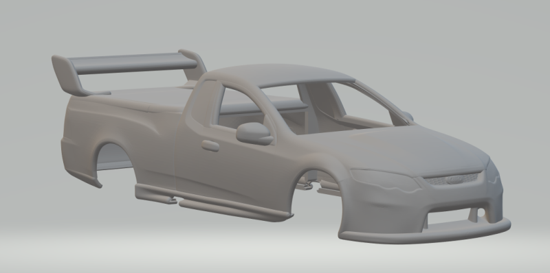 Ute race car 3D 프린트 모델 .c4d .max .obj .3ds .fbx .stl .blend