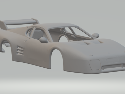Ferrari 512 BB LM race car 3D Print Model