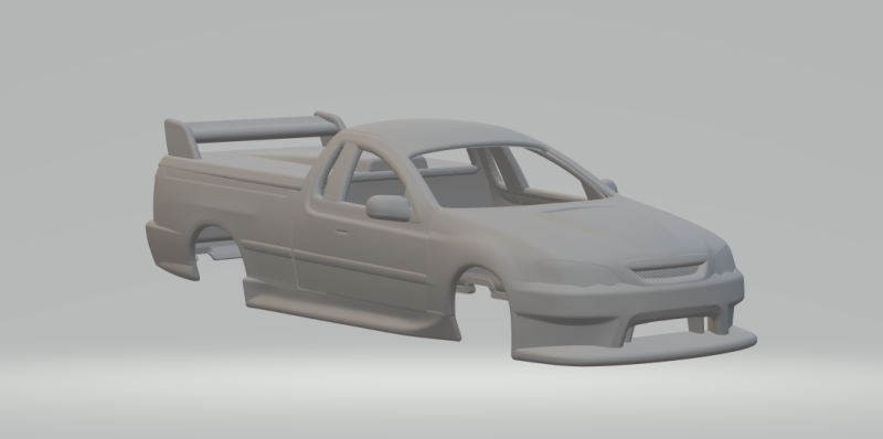 Ute race car v2 3D 프린트 모델 .c4d .max .obj .3ds .fbx .stl .blend