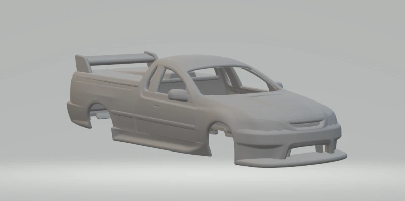 Ute race car v2 3D Print Model .c4d .max .obj .3ds .fbx .stl .blend
