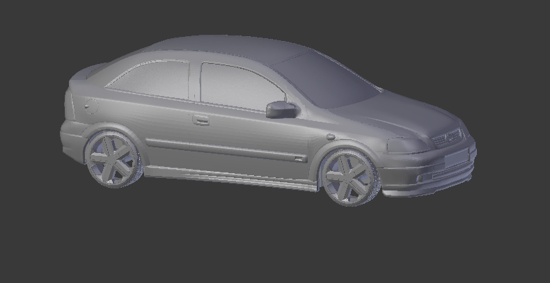 Opel astra 3Dプリントモデル .c4d .max .obj .3ds .fbx .stl .blend