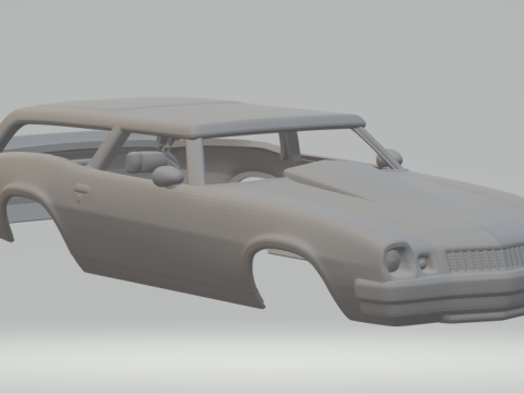 Camaro shooting break 3Dプリントモデル