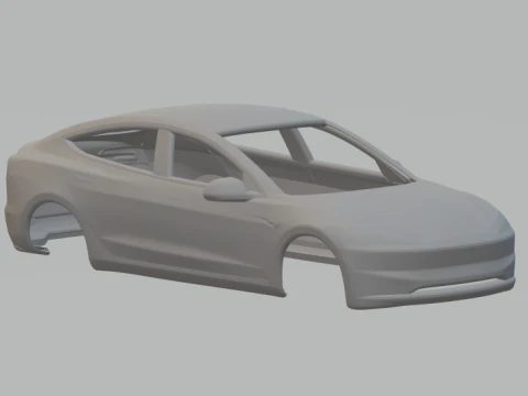 Tesla 3 3D Print Model