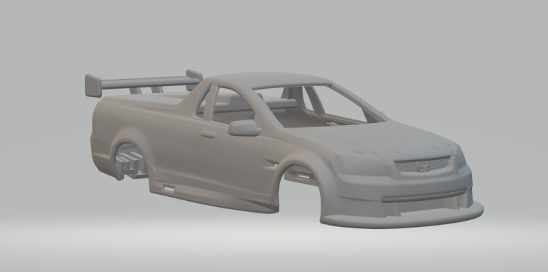 Holden ute race car 3D Baskı Modeli .c4d .max .obj .3ds .fbx .stl .blend