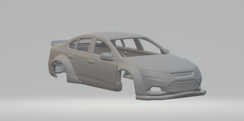 Falcon sedan custom 3D 프린트 모델 .c4d .max .obj .3ds .fbx .stl .blend