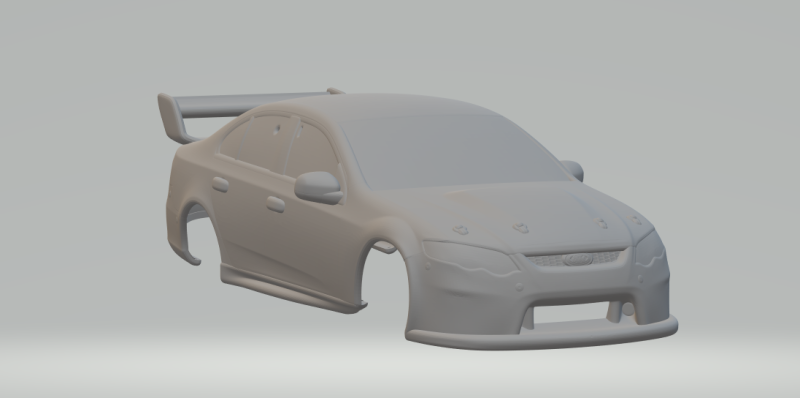 Falcon sedan supercars 3D 프린트 모델 .c4d .max .obj .3ds .fbx .stl .blend