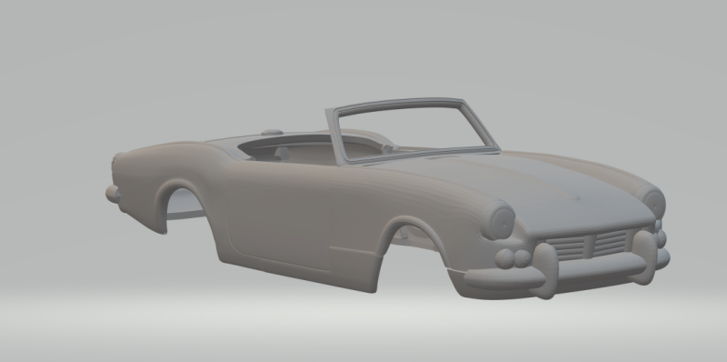 TRIUMPH SPITFIRE MKII 3D Print Model .c4d .max .obj .3ds .fbx .stl .blend 