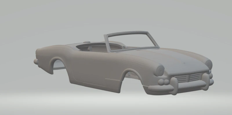 TRIUMPH SPITFIRE MKII 3D Print Model .c4d .max .obj .3ds .fbx .stl .blend 