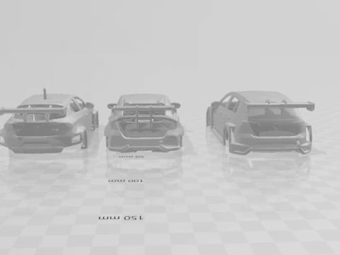 Hatch civic alfa and golf tcr pack 3D Print Model