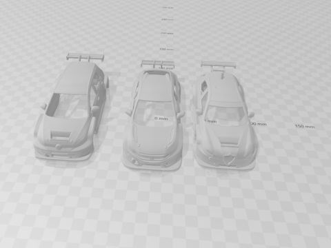Hatch civic alfa and golf tcr pack 3D Print Model
