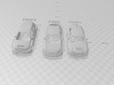 Hatch civic alfa and golf tcr pack 3D Print Model