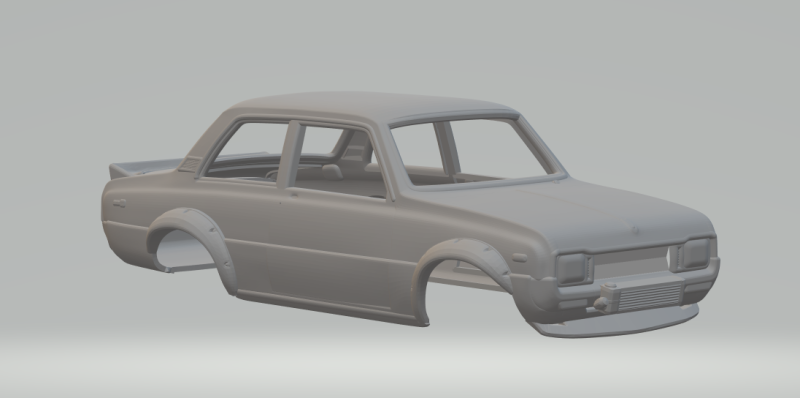 Mazda 1000 jdm Model do druku 3D .c4d .max .obj .3ds .fbx .stl .blend