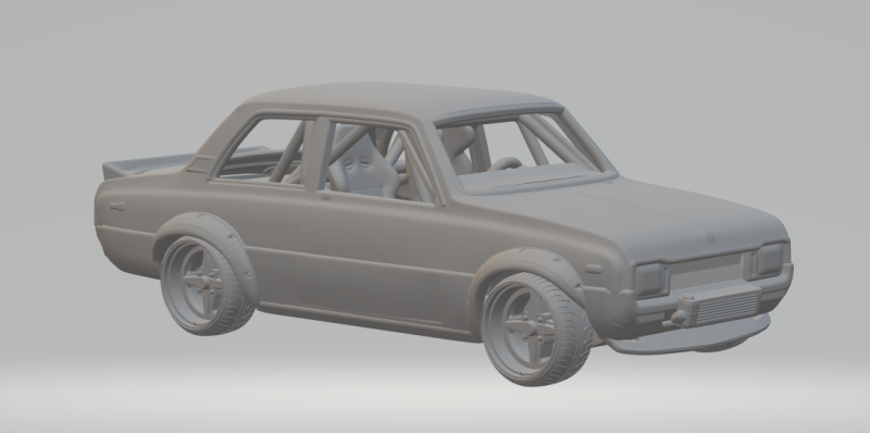Mazda 1000 jdm kit Model Cetak 3D .c4d .max .obj .3ds .fbx .stl .blend 