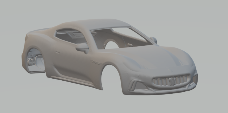 Maserati GranTurismo Trofeo 3D Print Model .c4d .max .obj .3ds .fbx .stl .blend