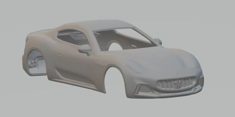Maserati GranTurismo Trofeo 3D Print Model .c4d .max .obj .3ds .fbx .stl .blend 
