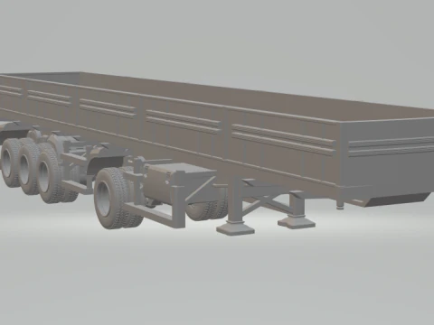 Trailer brazil 4axles 3D Print Model