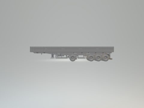 Trailer brazil 4axles 3Dプリントモデル