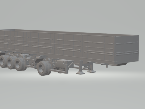 Trailer grain brazil 4axles 3D Print Model