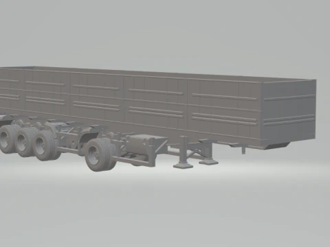Trailer grain brazil 4axles 3D Print Model