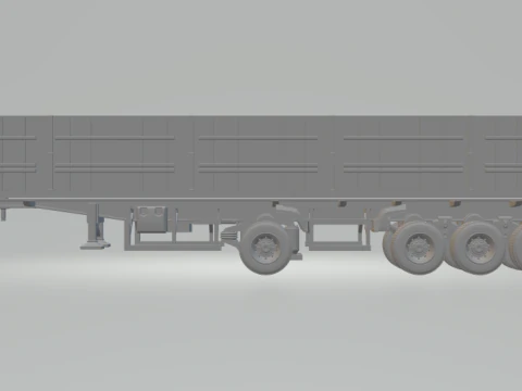 Trailer grain brazil 4axles 3D Print Model